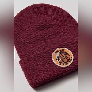 NWOT Urban Outfitters x American Needle Yosemite National Park Beanie Burgundy